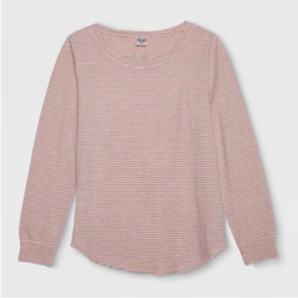 Junk Food PS I Love You Striped Long Sleeve Tee, XS